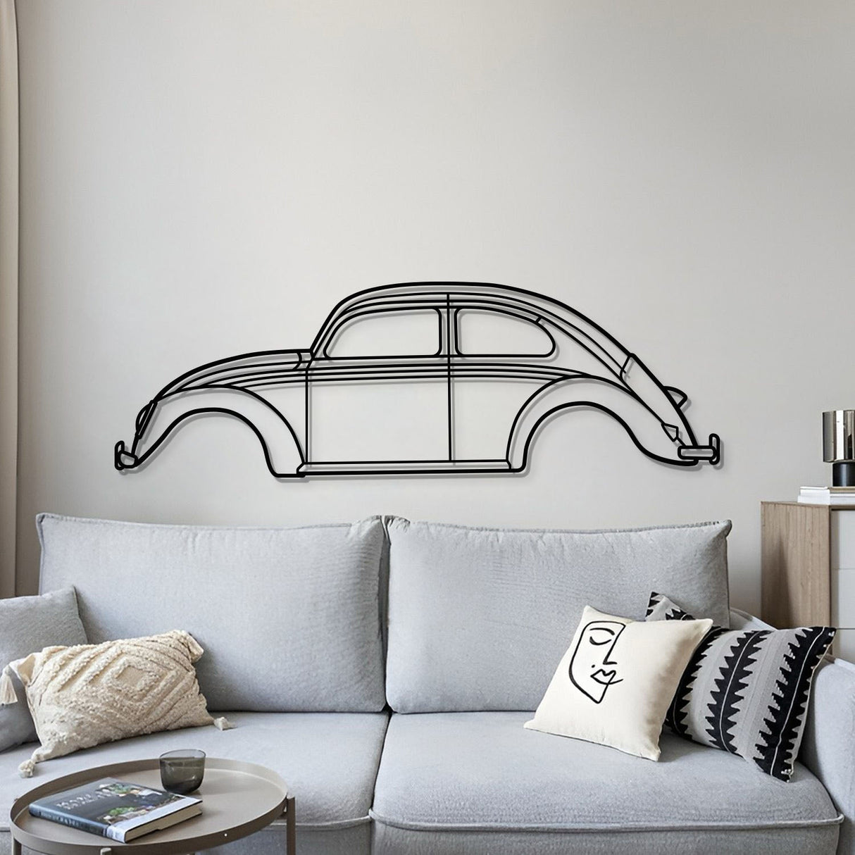 1963 Beetle Metal Car Wall Art - MT0067