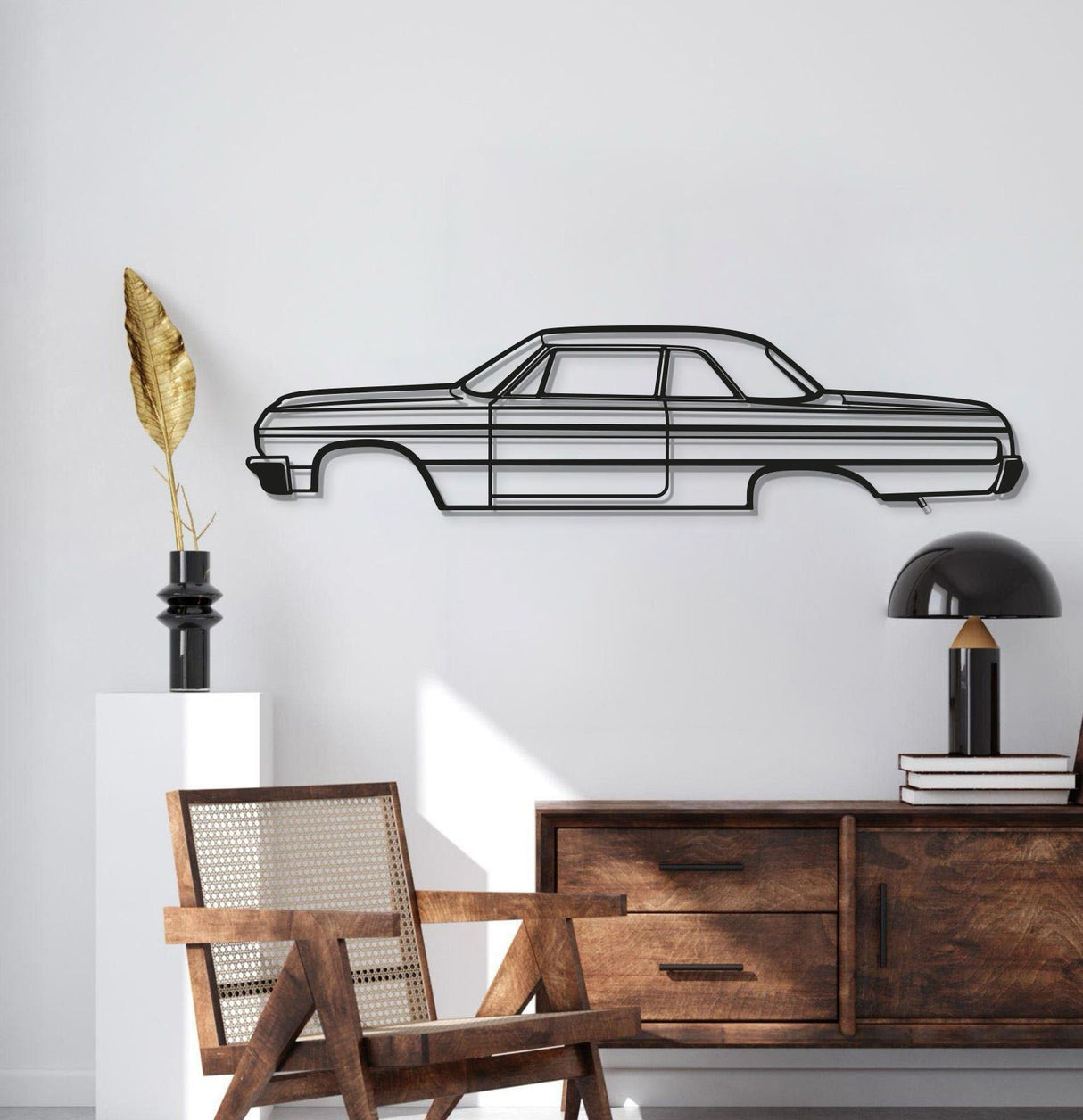 1964 Impala SS Metal Car Wall Art - MT0069