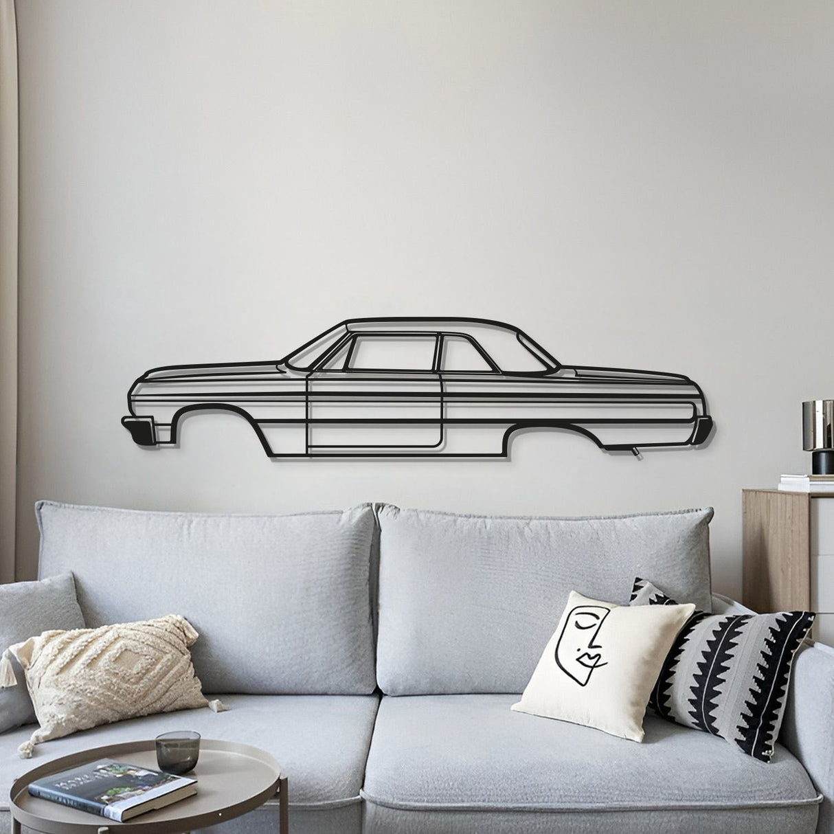 1964 Impala SS Metal Car Wall Art - MT0069