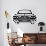 1964 Impala SS Front View Metal Car Wall Art - MT1331