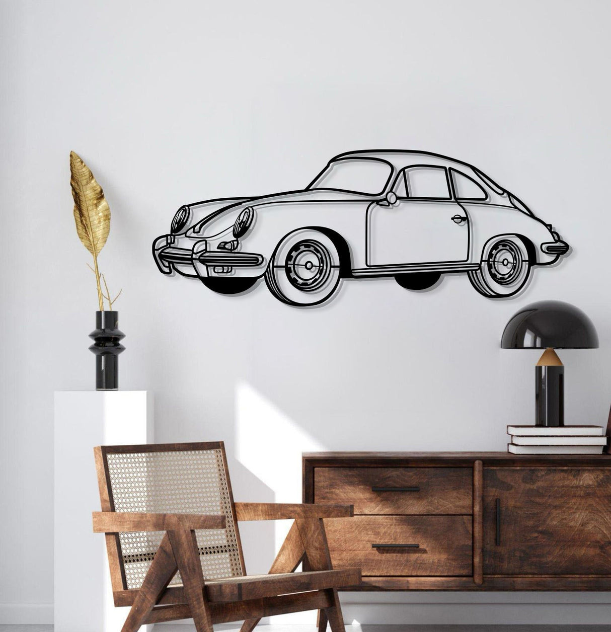 Perspective Metal Car Wall Art - MT1286