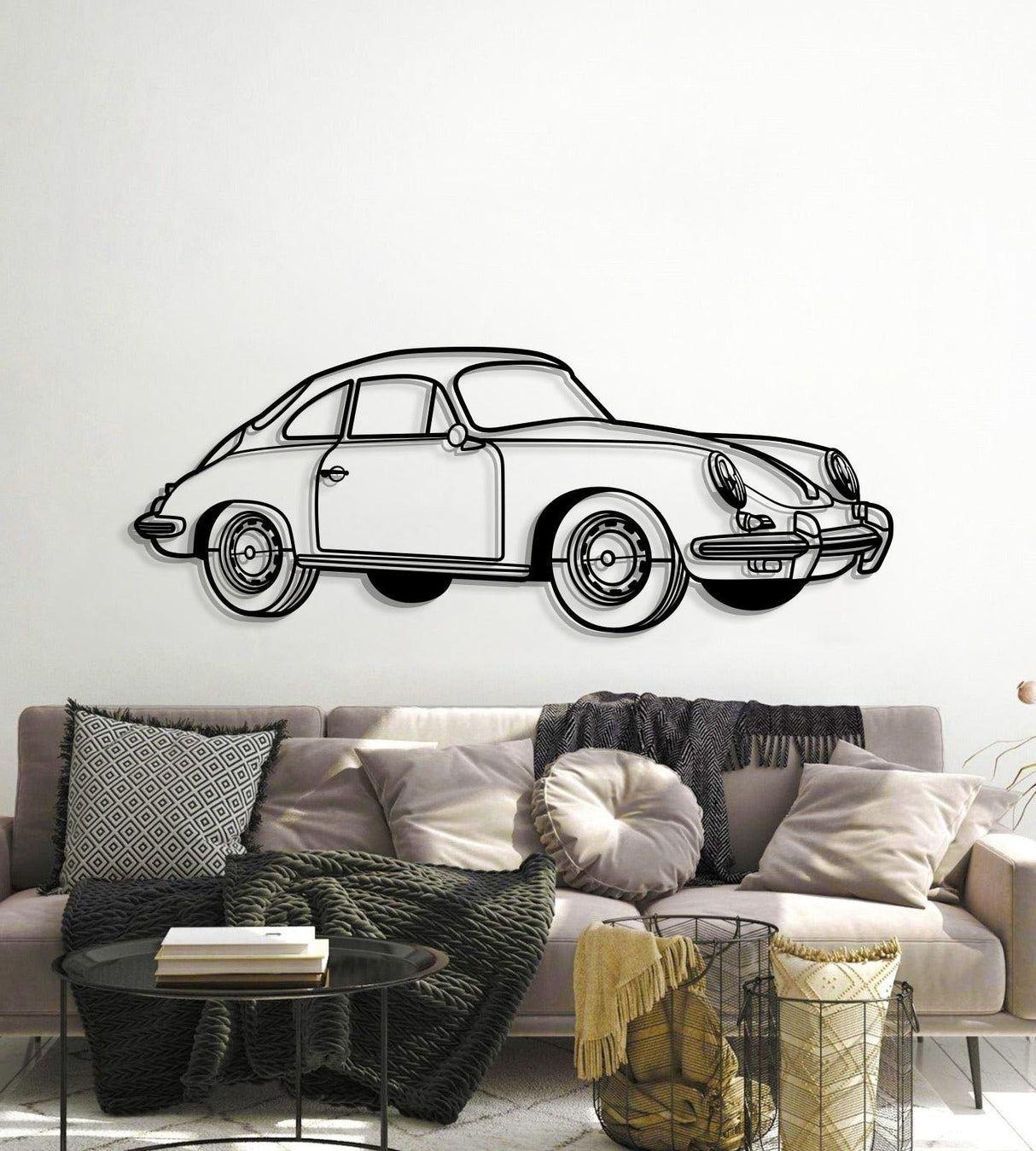 Perspective Metal Car Wall Art - MT1286