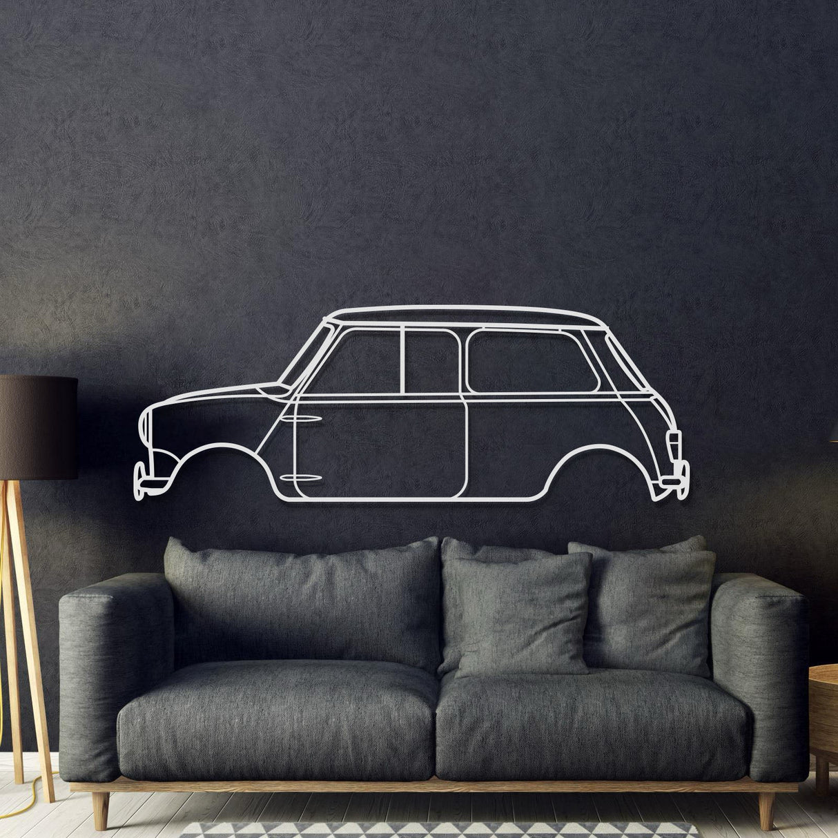 1965 Cooper S Metal Car Wall Art - MT0073