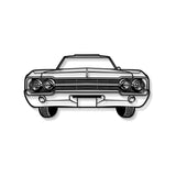 1965 Cutlass Front View Metal Car Wall Art - MT1364