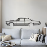 1965 GTO Metal Car Wall Art - MT0074