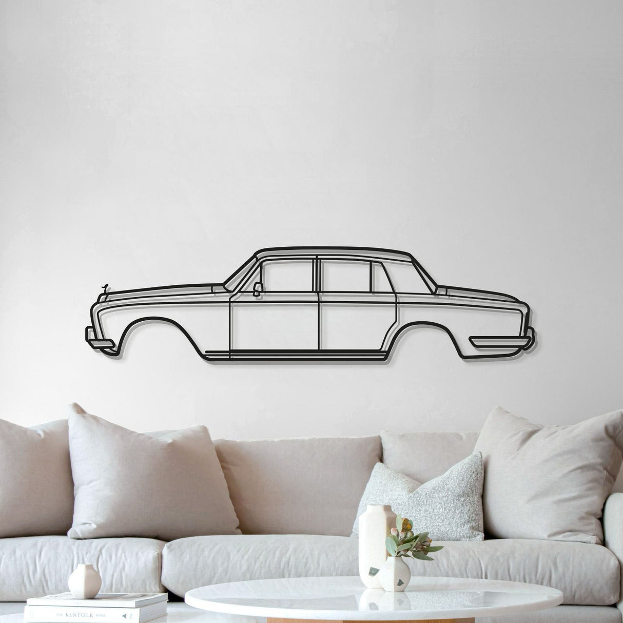 1965 Silver Shadow Metal Car Wall Art - MT0076