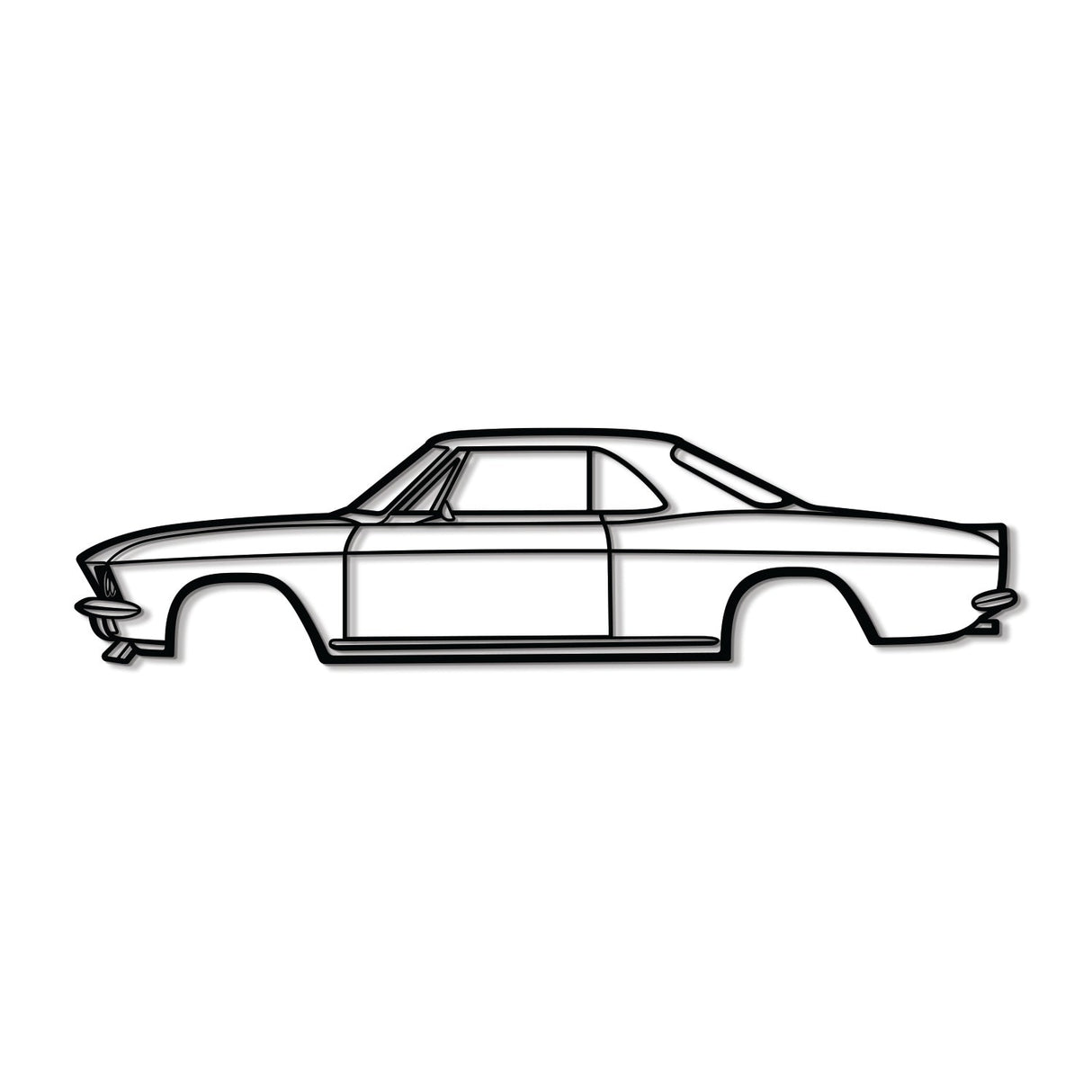 1966 Corvair Metal Car Wall Art - MT0083