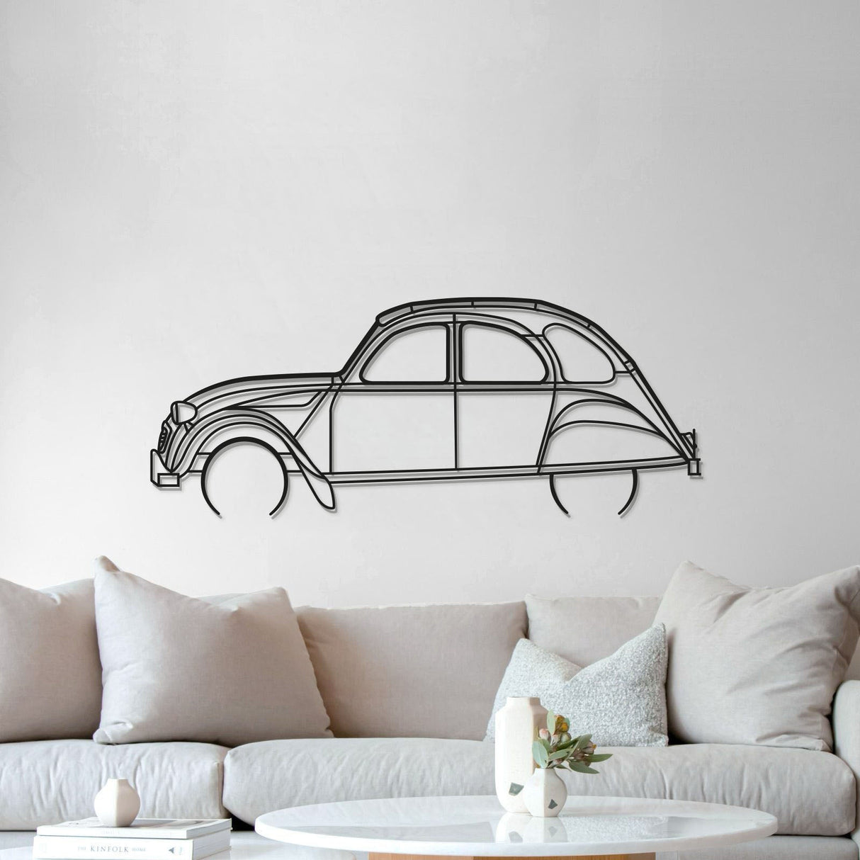 1966 2CV Metal Car Wall Art - MT0080