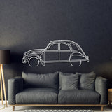 1966 2CV Metal Car Wall Art - MT0080