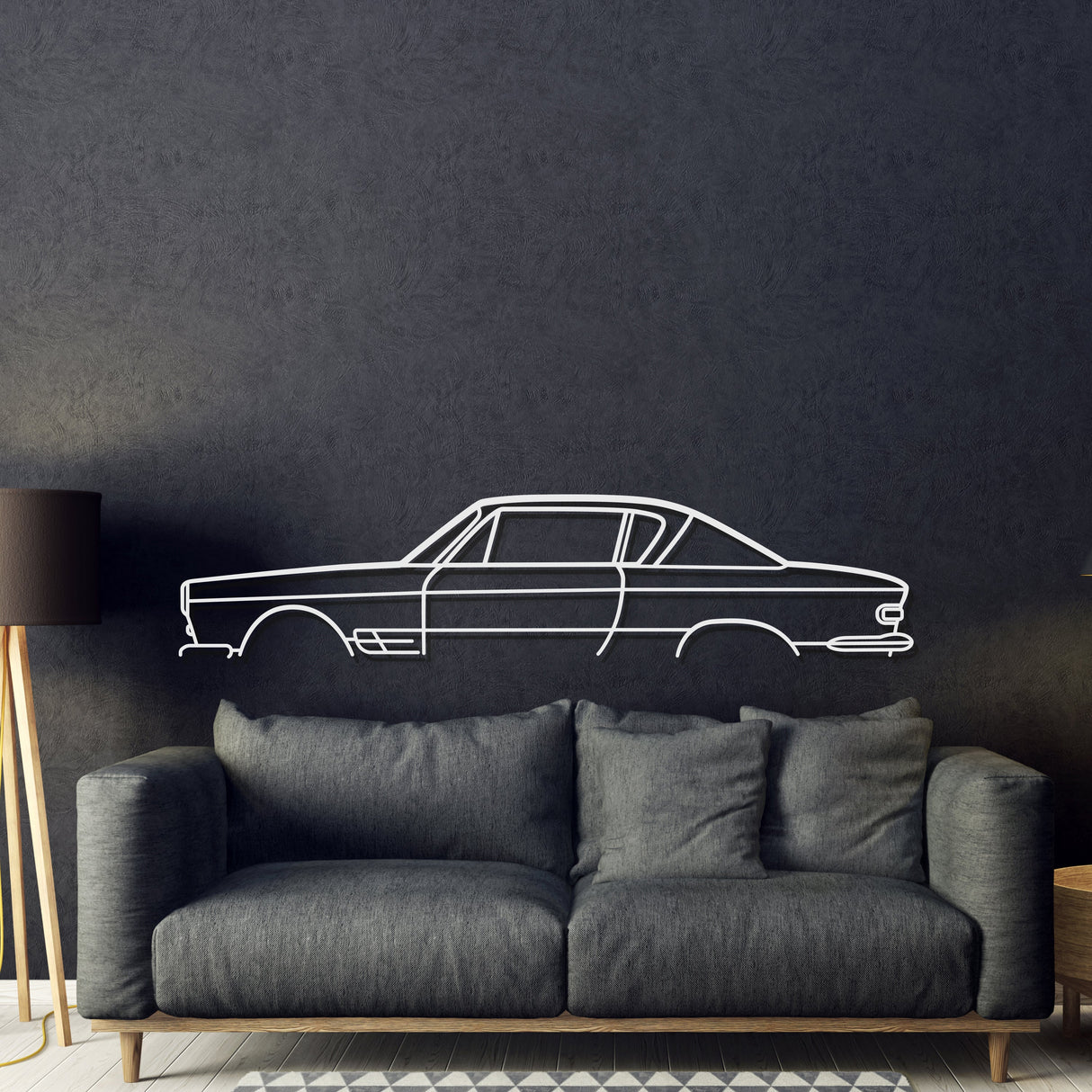 1966 2300 Classic Metal Car Wall Art - MT0079