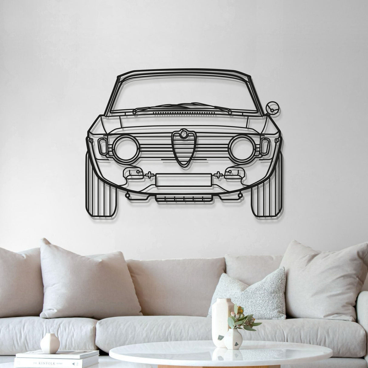 1967 Giulia Front Metal Car Wall Art - MT0092