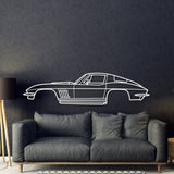 1967 Corvette Stingray 427 Metal Car Wall Art - MT0095