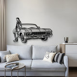 Dean Winchester's 1967 Impala Perspective Metal Car Wall Art - MT1425