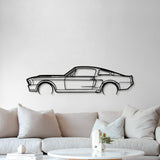 1967 Mustang Detailed Metal Car Wall Art - MT0100