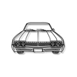 1967 442 Front View Metal Car Wall Art - MT1365