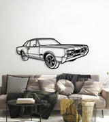 1967 Cutlass 442 Hardtop Perspective Metal Car Wall Art - MT1283