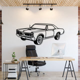 1967 GTO Perspective Metal Car Wall Art - MT1183