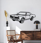 1967 GTO Perspective Metal Car Wall Art - MT1183