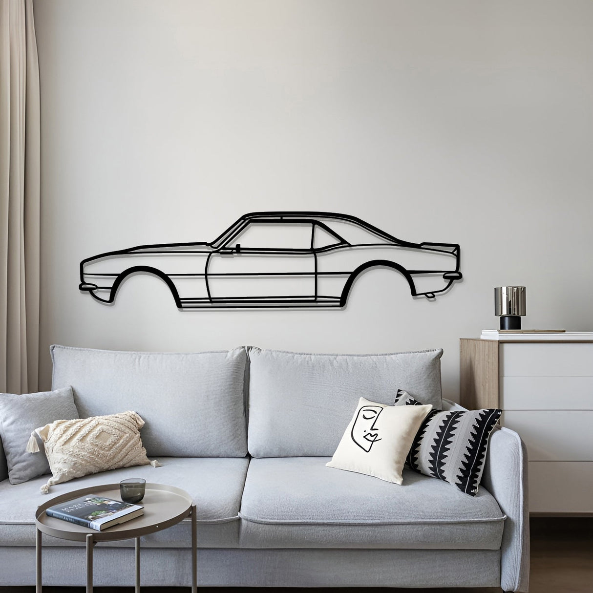 1968 Camaro Metal Car Wall Art - MT0106