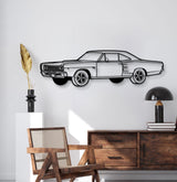 1968 Coronet R-T Perspective Metal Car Wall Art - MT1303