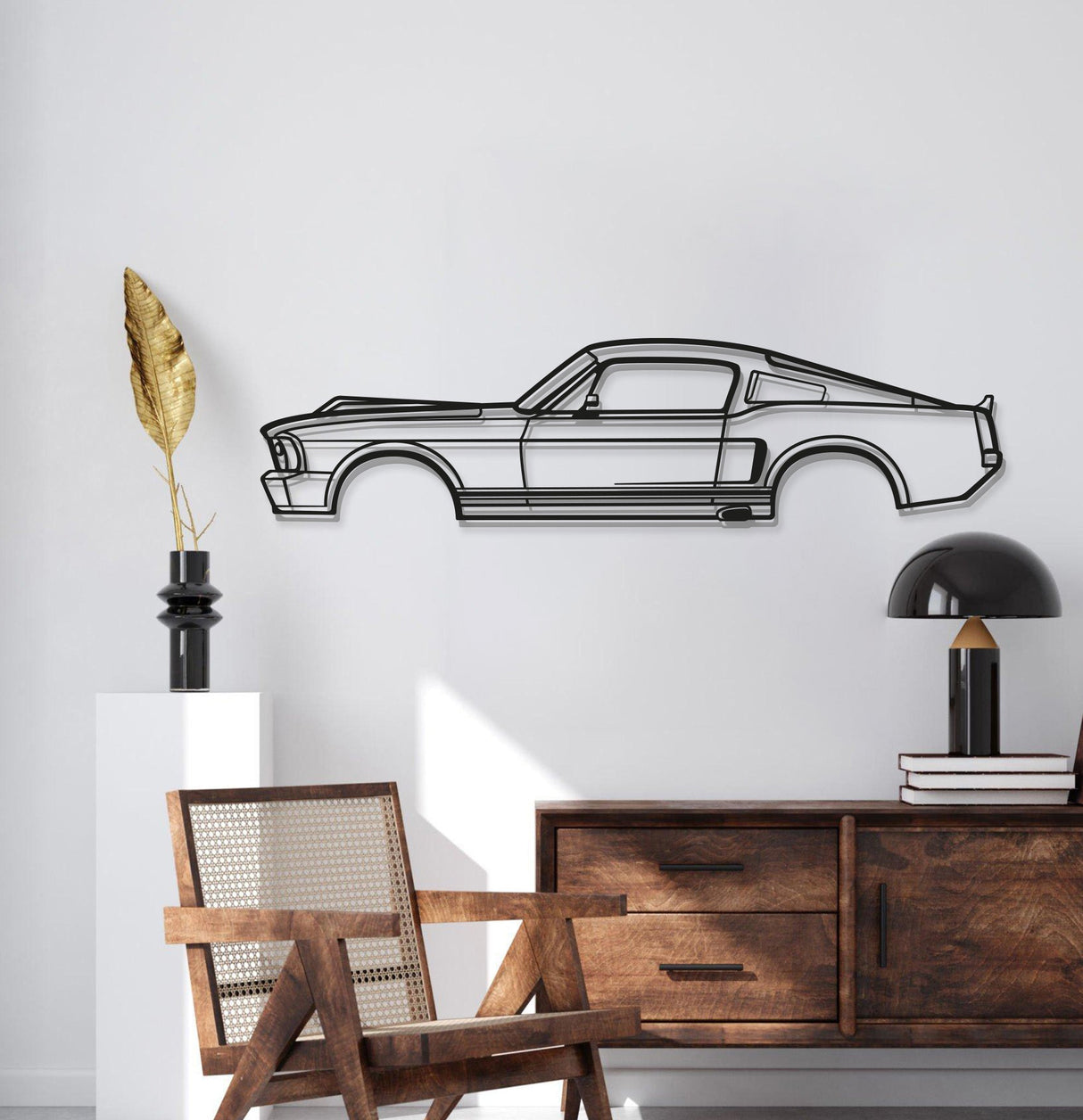 1968 Mustang Eleanor Metal Car Wall Art - MT0110