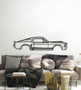 1968 Mustang Eleanor Metal Car Wall Art - MT0110