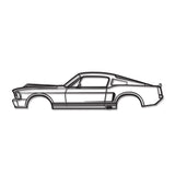 1968 Mustang Eleanor Metal Car Wall Art - MT0110