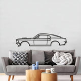 1968 Mustang Mach 1 Metal Car Wall Art - MT0113