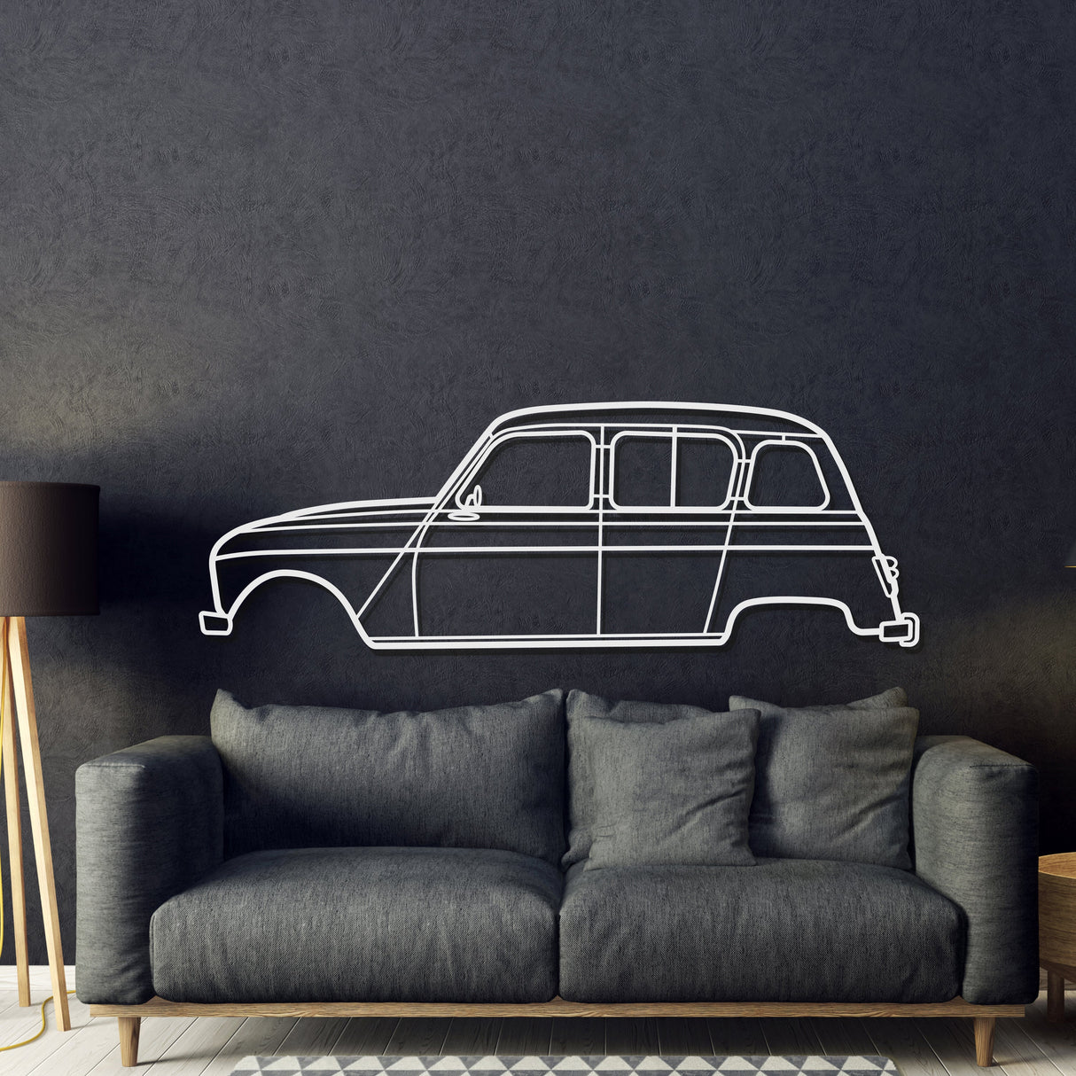 1968 4L Export Metal Car Wall Art - MT0105