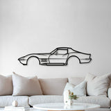 1969 Corvette Metal Car Wall Art - MT0119