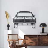 1969 Charger Front View Metal Car Wall Art - MT1337