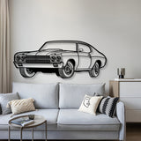 1970 Chevelle SS Perspective Metal Car Wall Art - MT1251