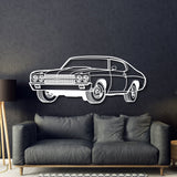 1970 Chevelle SS Perspective Metal Car Wall Art - MT1251