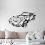 1970 Corvette LT1 Perspective Metal Car Wall Art - MT1253