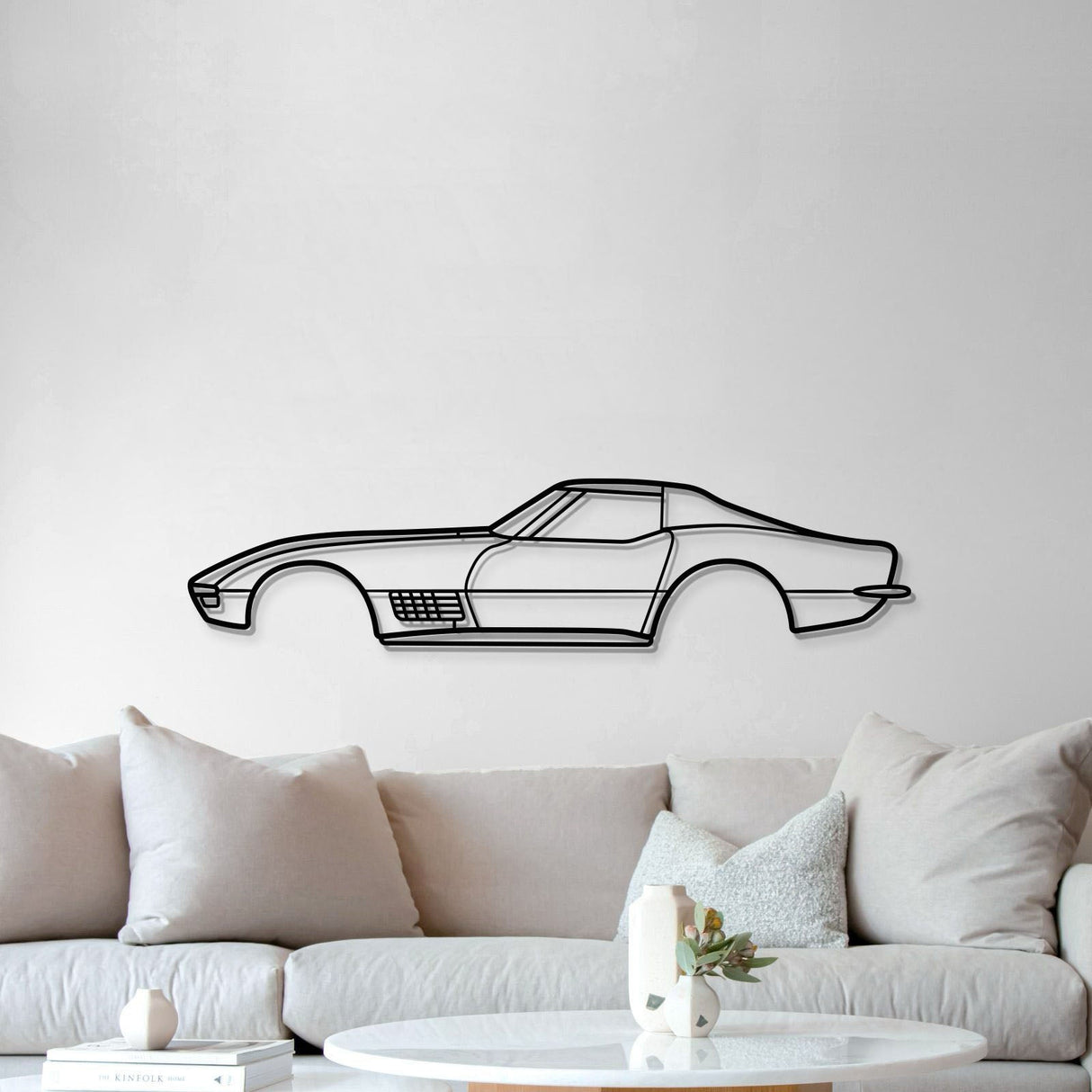 1970 Corvette ZR-1 Metal Car Wall Art - MT0131