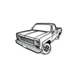 1973 C10 Perspective Metal Car Wall Art - MT1254