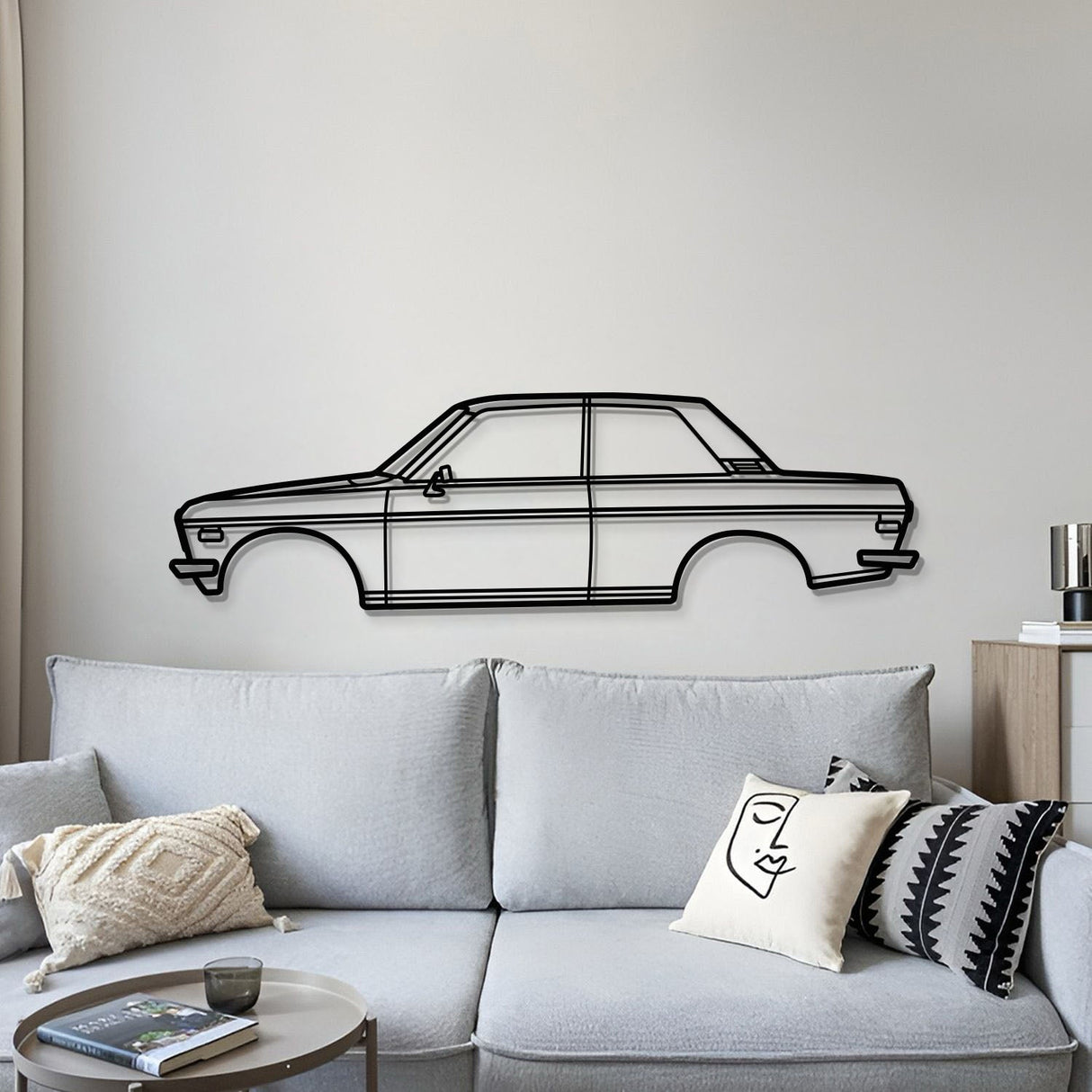 1970 Datsun 510 Metal Car Wall Art - MT0132