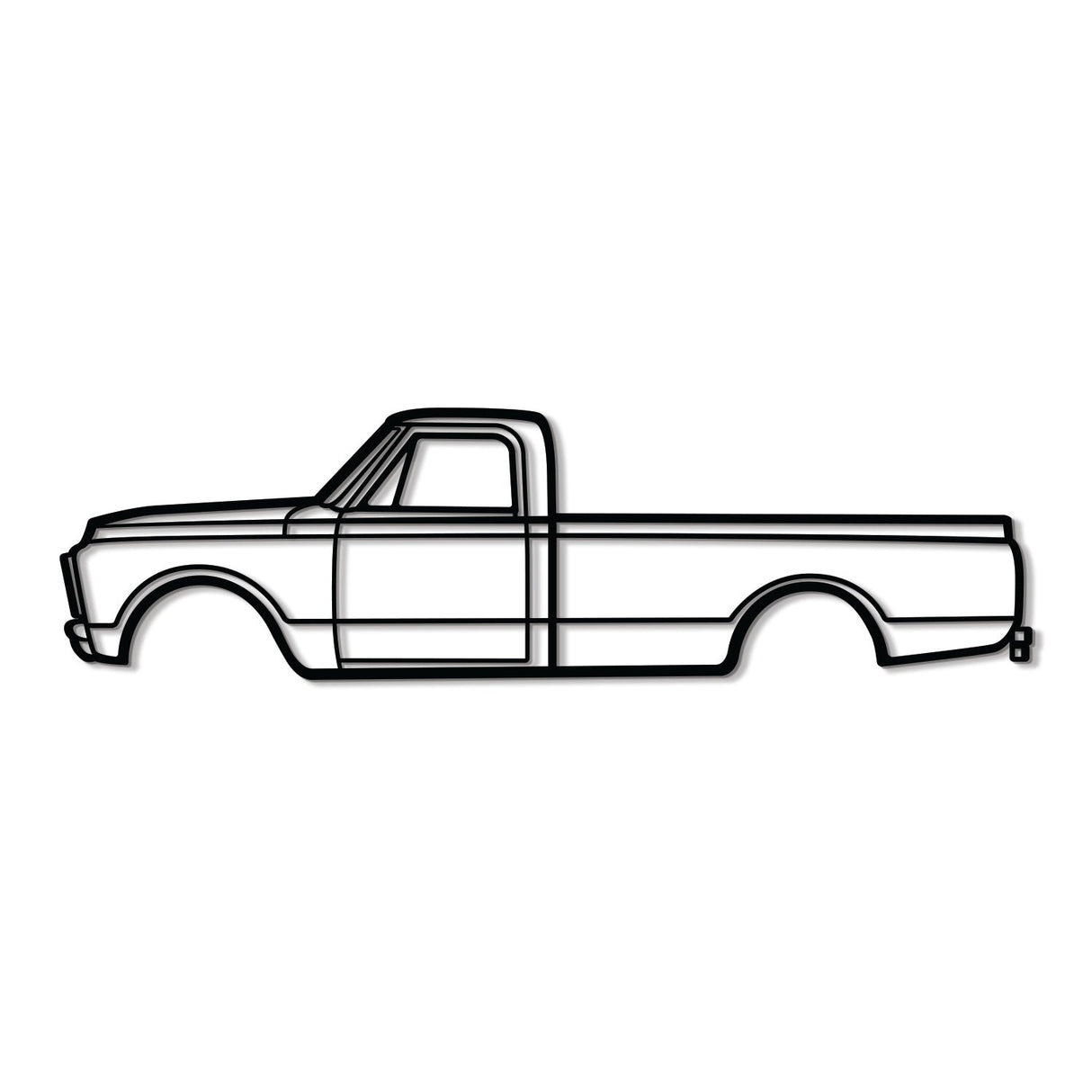 1970 3500 V8 Metal Car Wall Art - MT0124