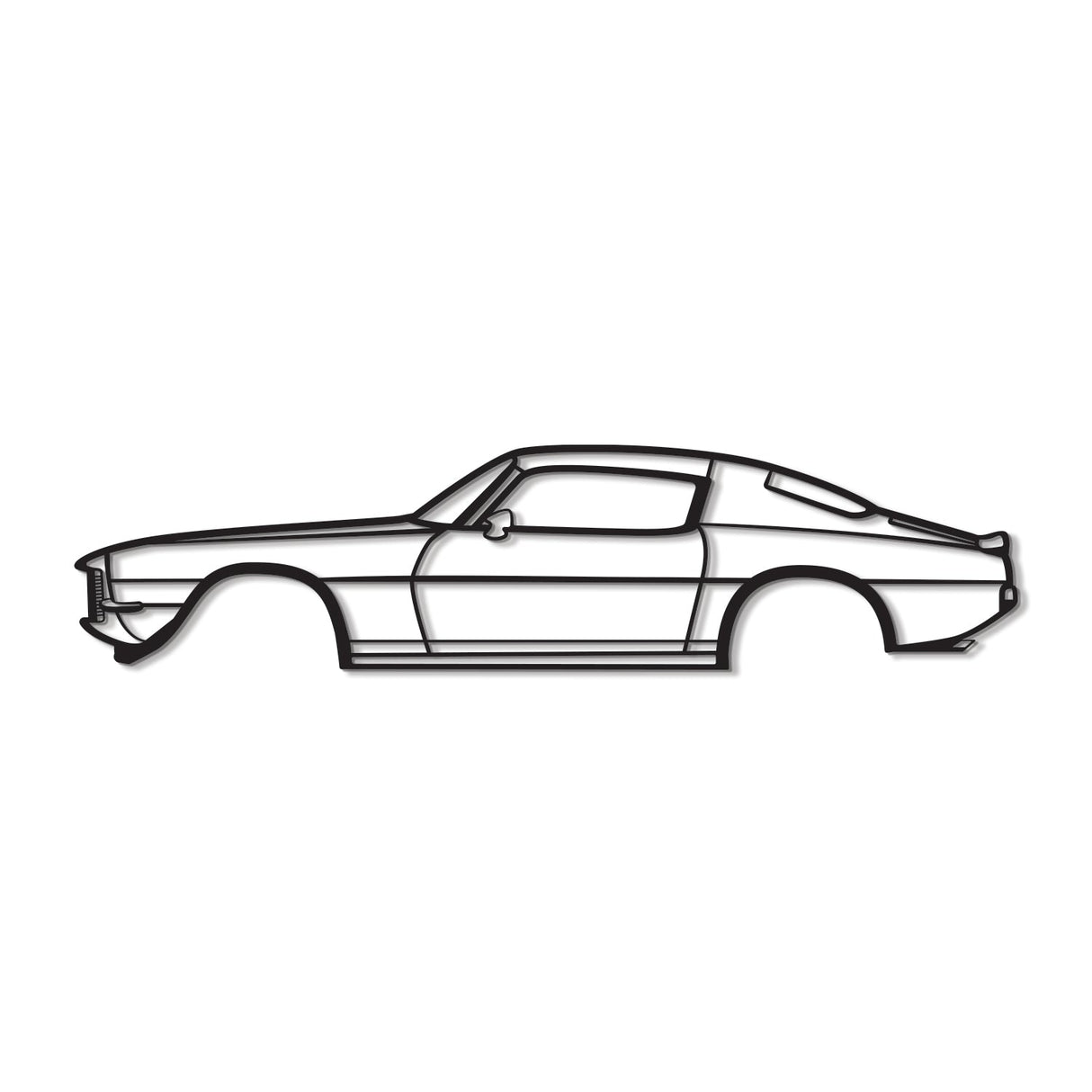 1971 Camaro Z28 Metal Car Wall Art - MT0138