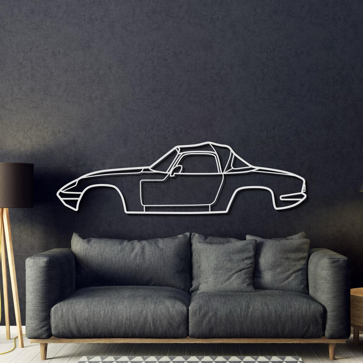 1971 Elan Sprint Metal Car Wall Art - MT0140