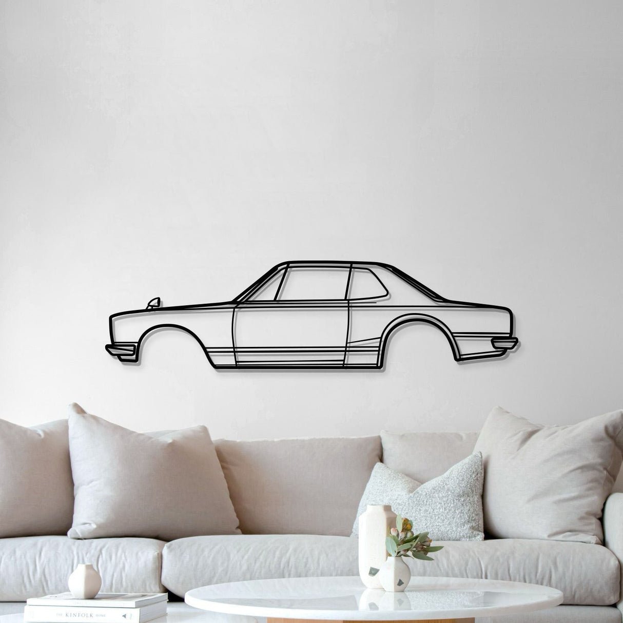 1971 Skyline 2000GT-R Metal Car Wall Art - MT0143