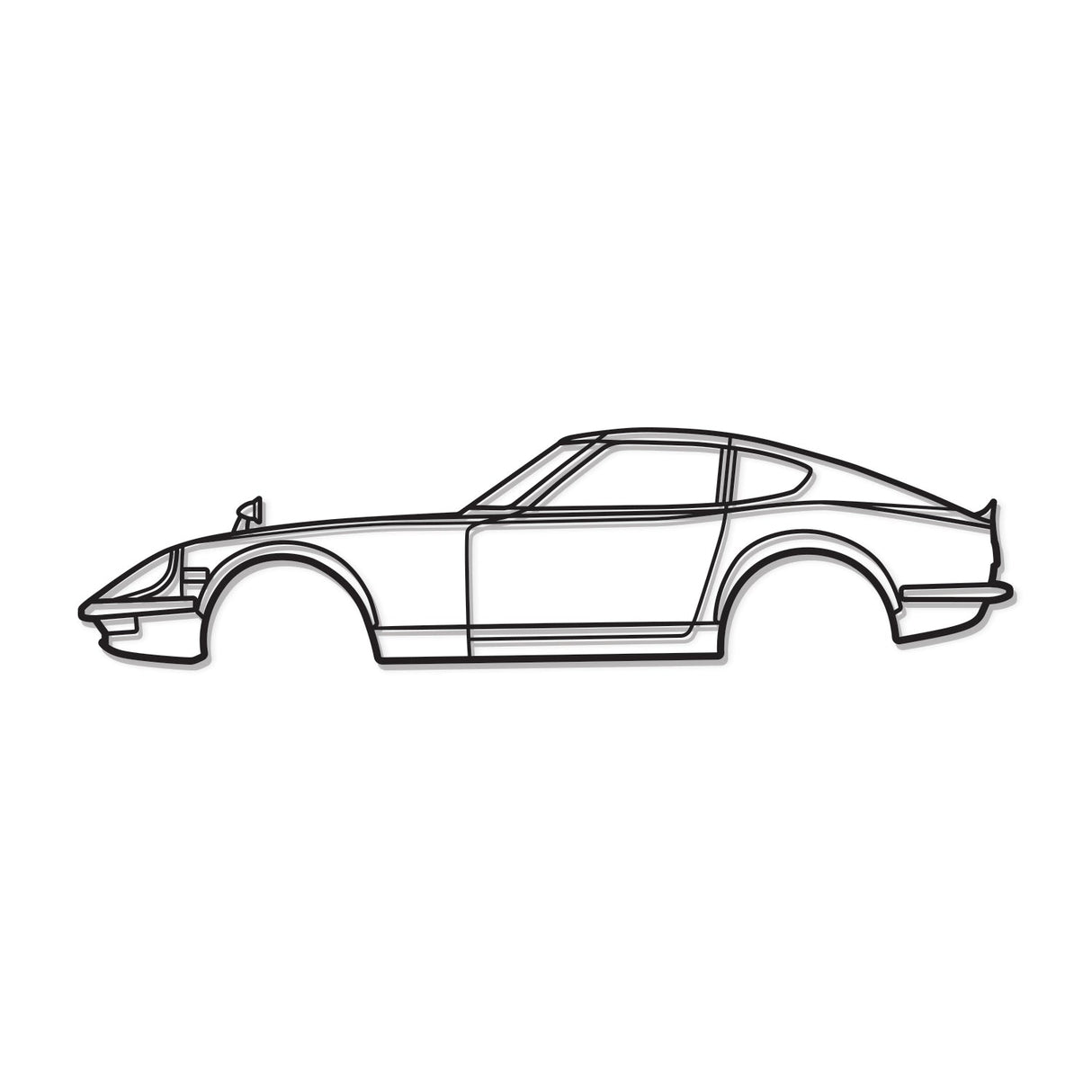 1971 Fairlady 240 ZG Metal Car Wall Art - MT0141