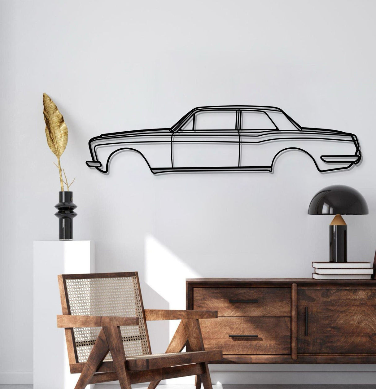 1971 Corniche Metal Car Wall Art - MT0139