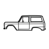 1972 Bronco Metal Car Wall Art - MT0145