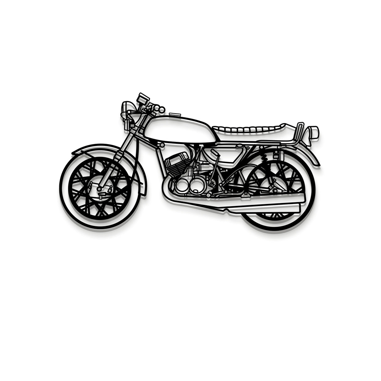 1972 500 Metal Motorcycle Wall Art - MT1402