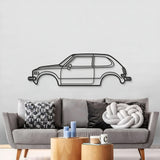 1974 Civic RS Metal Car Wall Art - MT0160