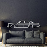 1975 Impala Detailed Metal Car Wall Art - MT0169