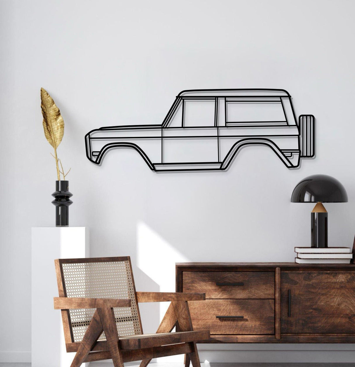 1975 Bronco Metal Car Wall Art - MT0164