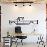 1975 F-150 6th Gen Metal Car Wall Art - MT0167