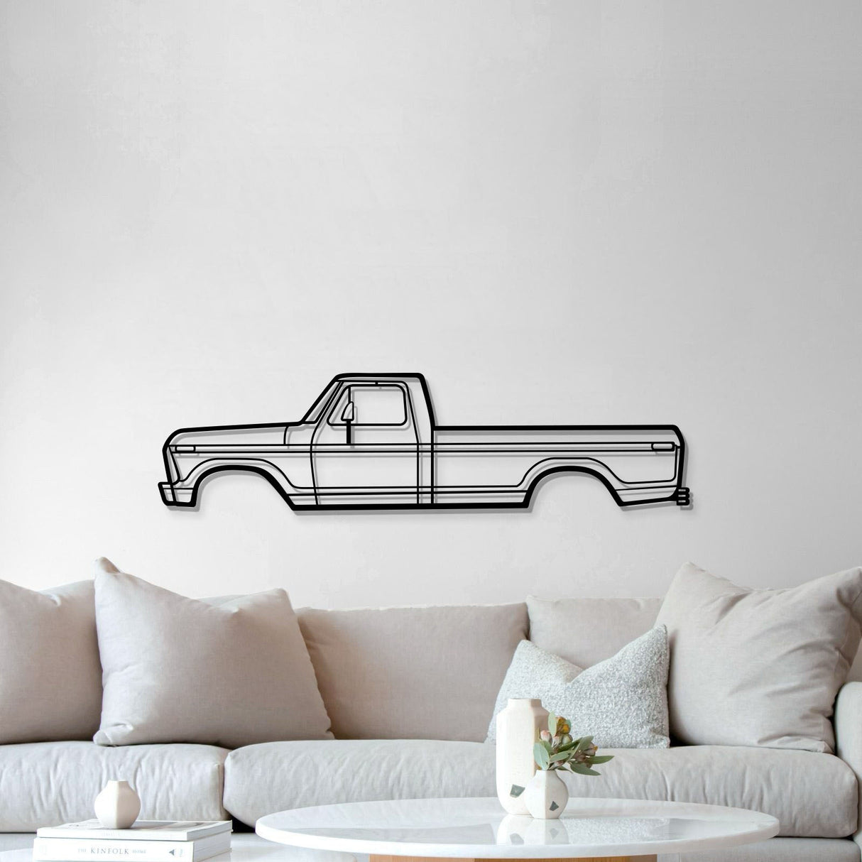 1975 F-150 6th Gen Metal Car Wall Art - MT0167